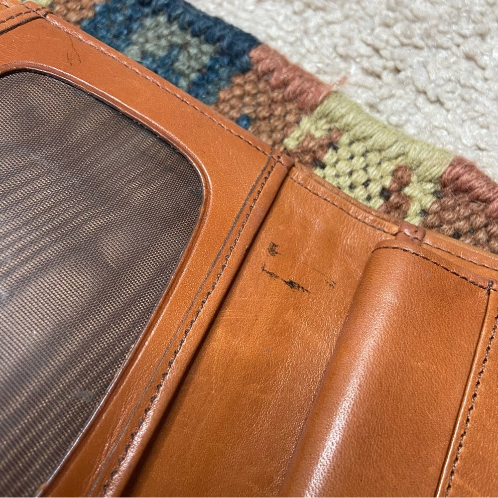 Dooney & Bourke Green and Brown Leather Wallet - Picture 5 of 7